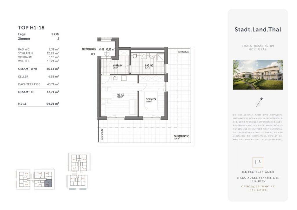 ERSTBEZUG: 2 Zimmer + 44 m² Dachterrasse | Graz-Gösting – Bild 2