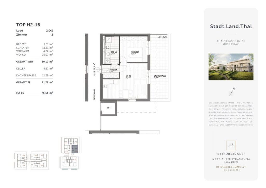 Vermietete Anlegerwohnung – 2 Zimmer mit Balkon, Gösting – Bild 3
