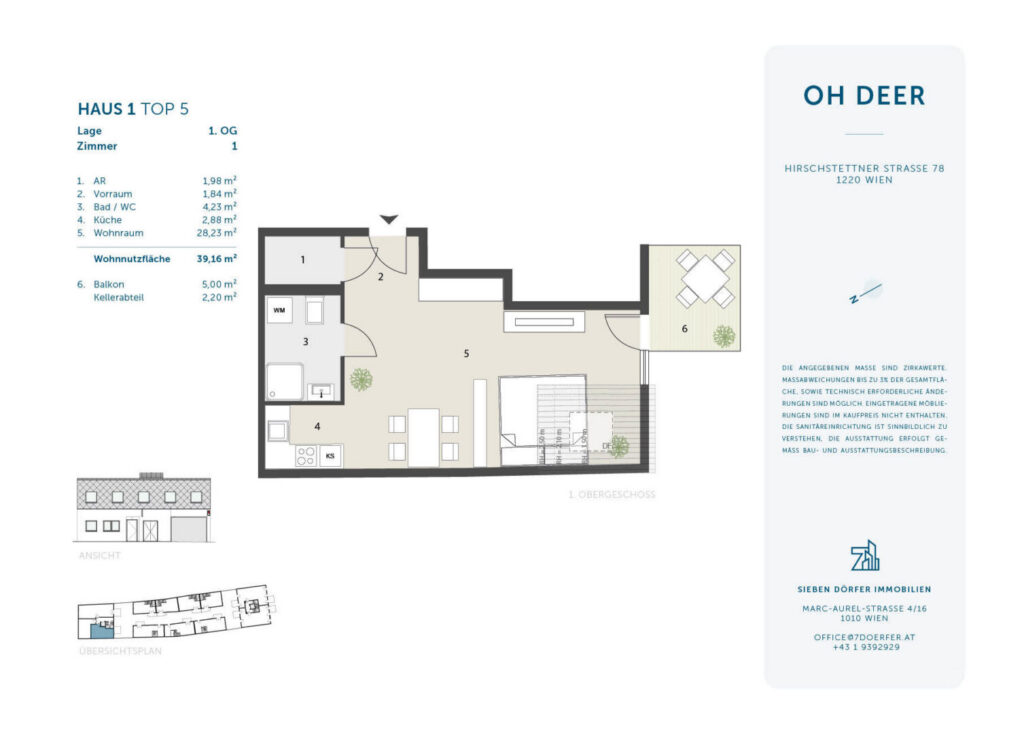 Perfekte Anlegerwohnung ! Südseitiges Single-Apartment mit Balkon | ERSTBEZUG – Bild 3