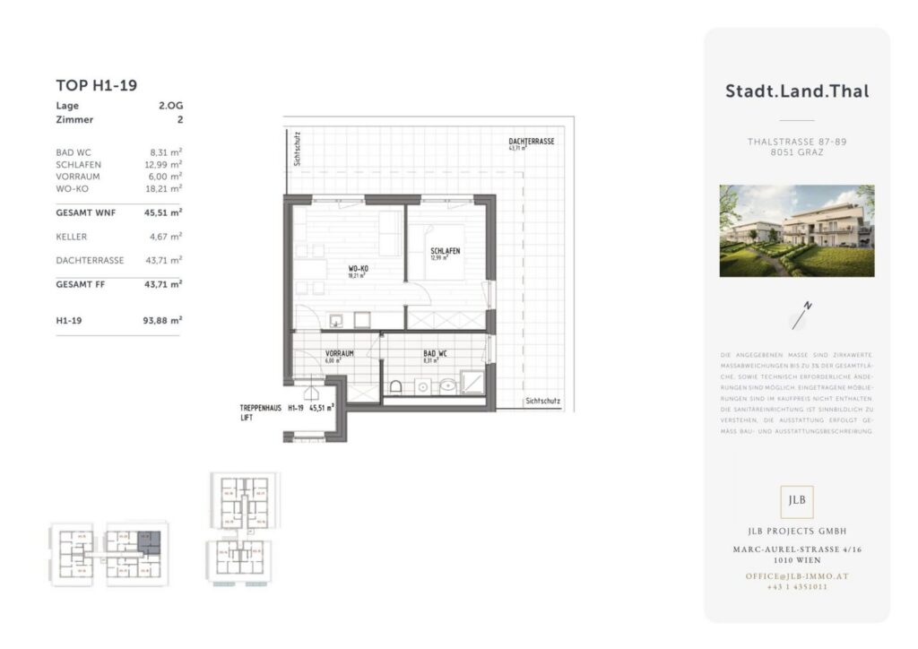 ERSTBEZUG: 2 Zimmer + 44 m² Dachterrasse | Graz-Gösting – Bild 2