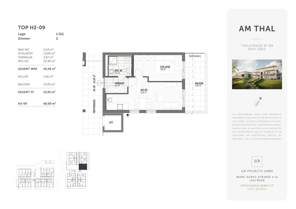 Vermietete Anlegerwohnung – 2 Zimmer mit Balkon, Gösting – Bild 2
