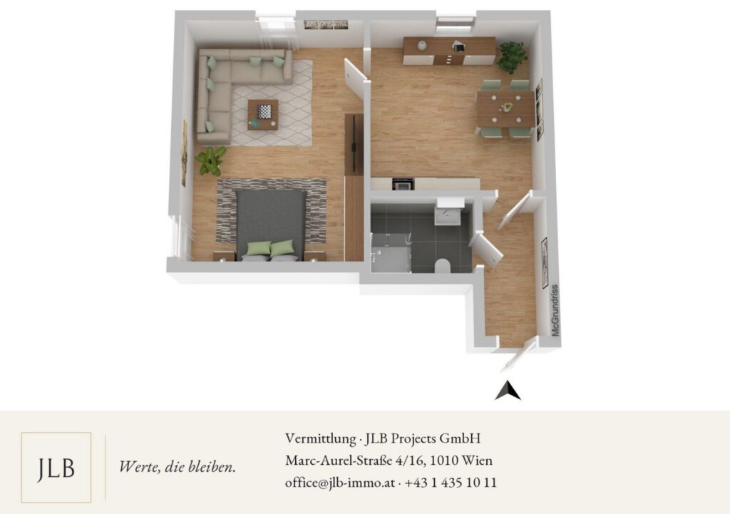 38-m²-Dachgeschosswohnung in Graz-Puntigam – Bild 2