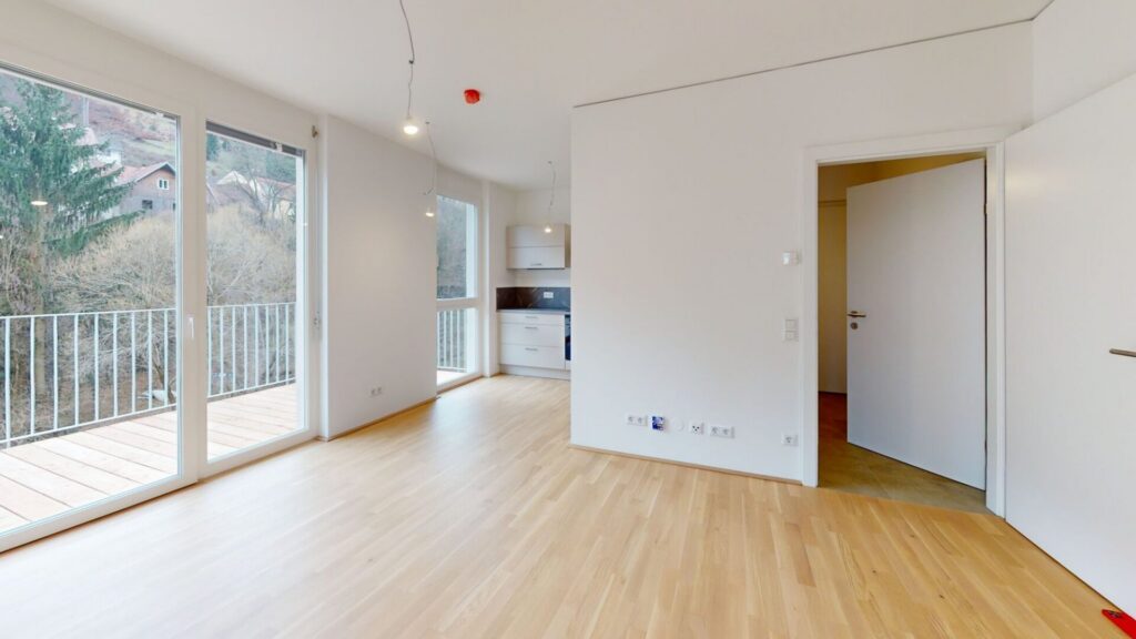 Vermietete Anlegerwohnung – 3 Zimmer, 2 Balkone, Gösting